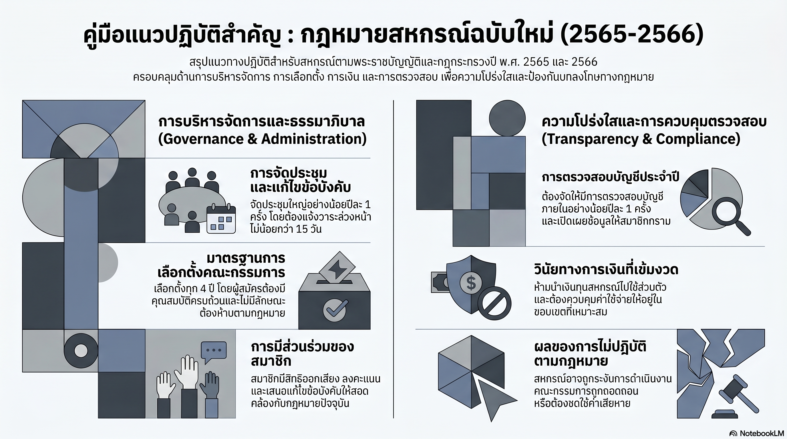 แนวปฏิบัติสำคัญ ตาม พรบ.สหกรณ์ และกฎกระทรวง พ.ศ.2565 และ พ.ศ.2566
